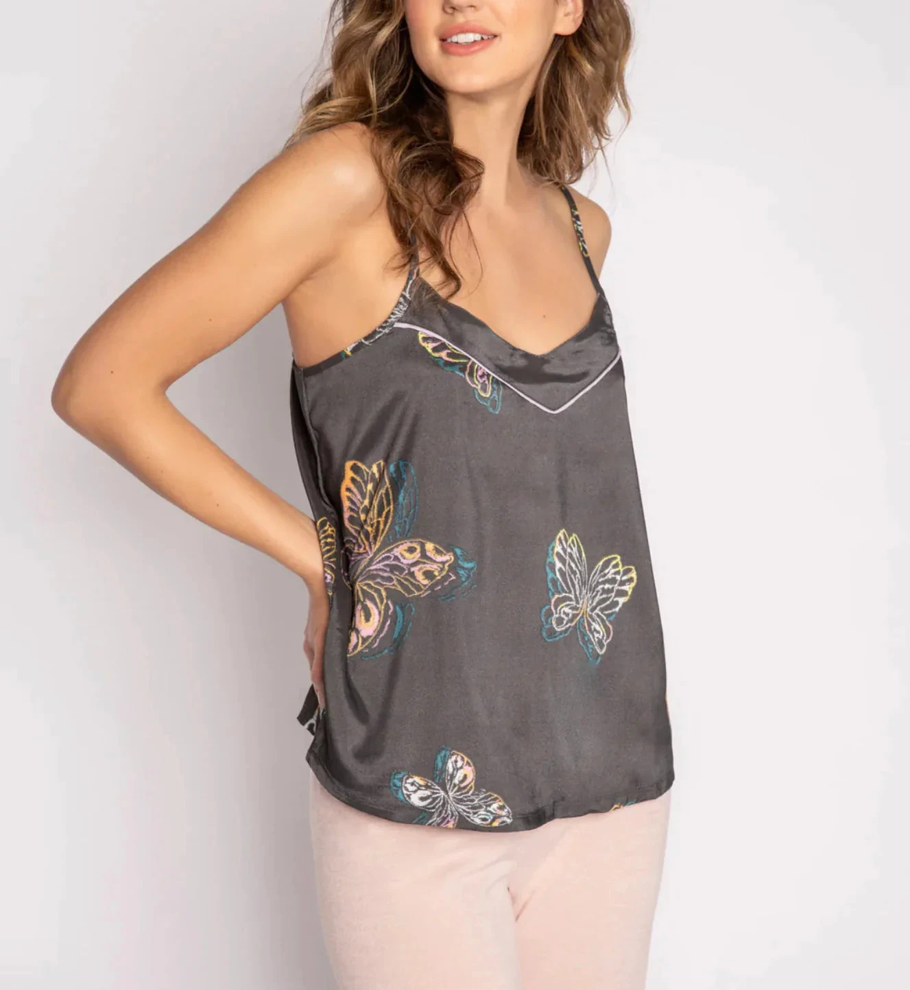 PJ SALVAGE CAMI ALL THAT FLUTTERS TOP - Image 5