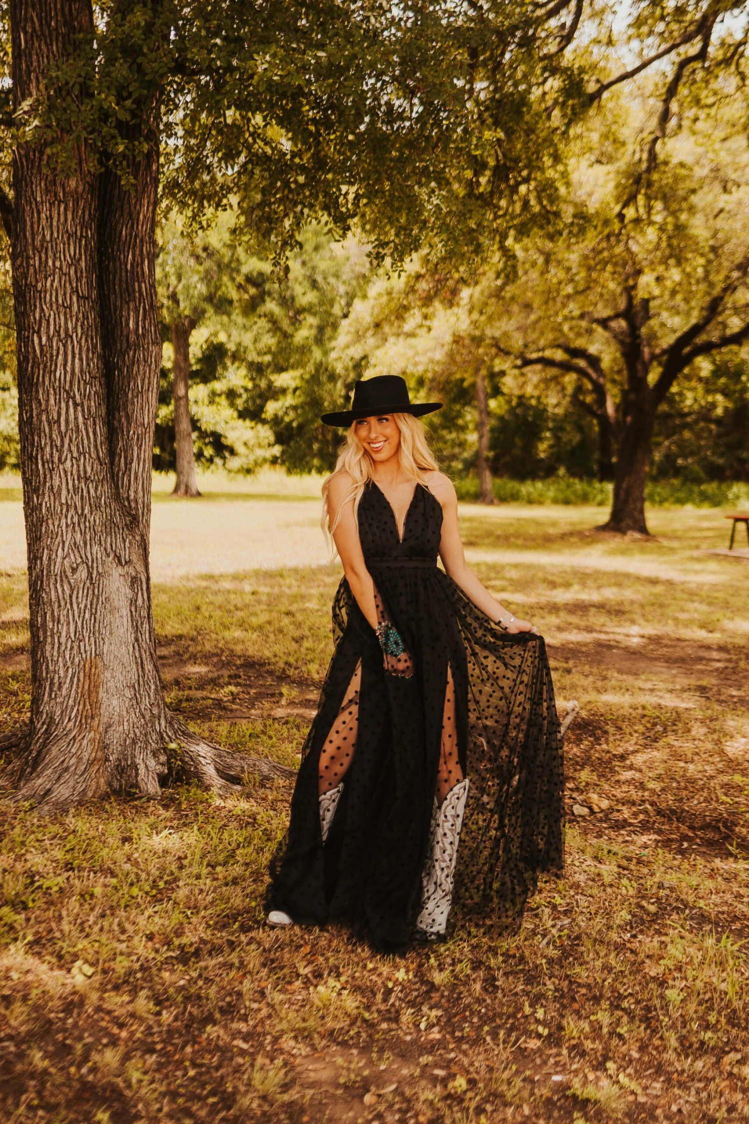 COLLETTA DOT MAXI DRESS - Image 2