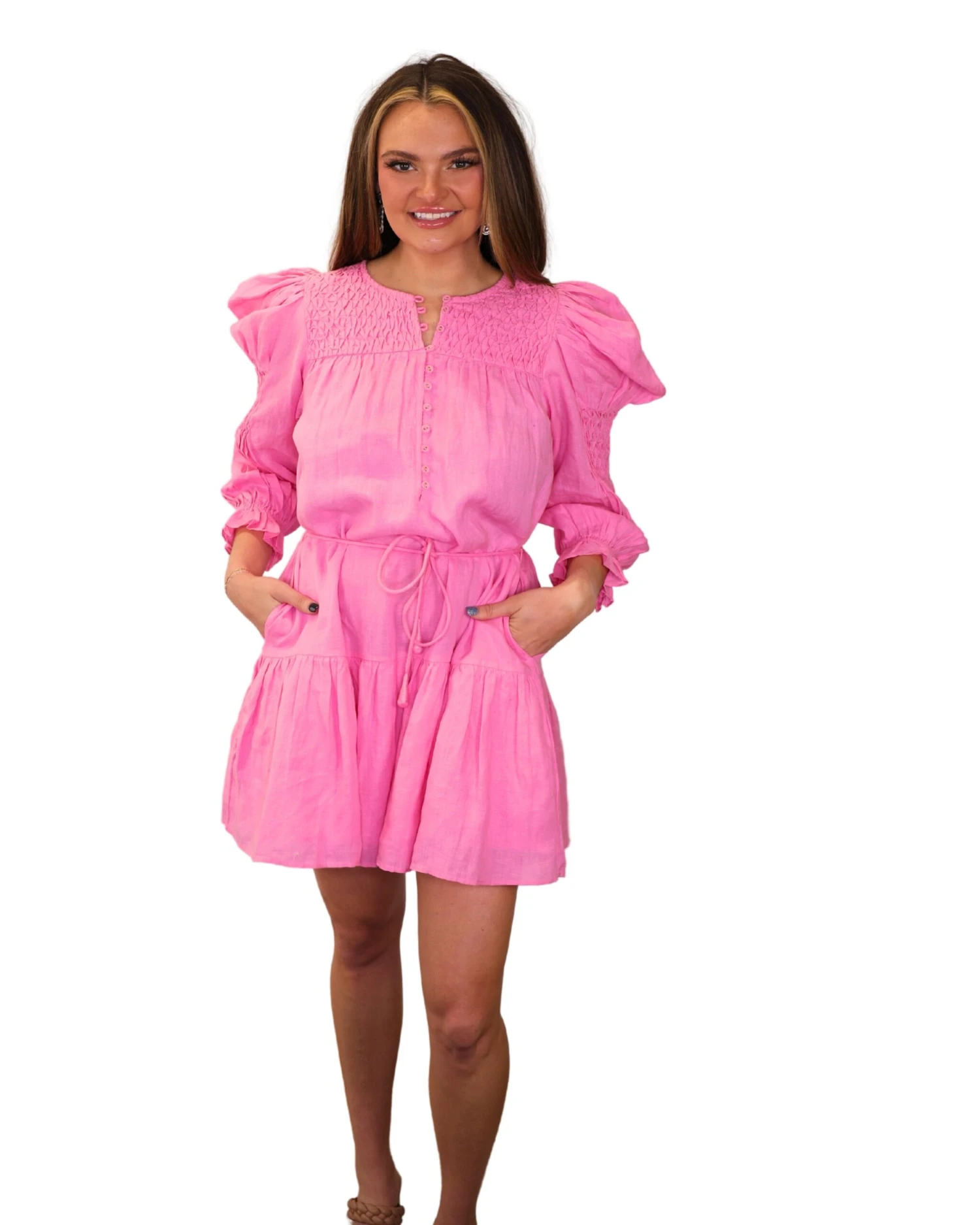 SELF CONTRAST YSELA MINI DRESS - Image 9