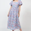 UNCLE FRANK POUF SLEEVE MIDI DRESS