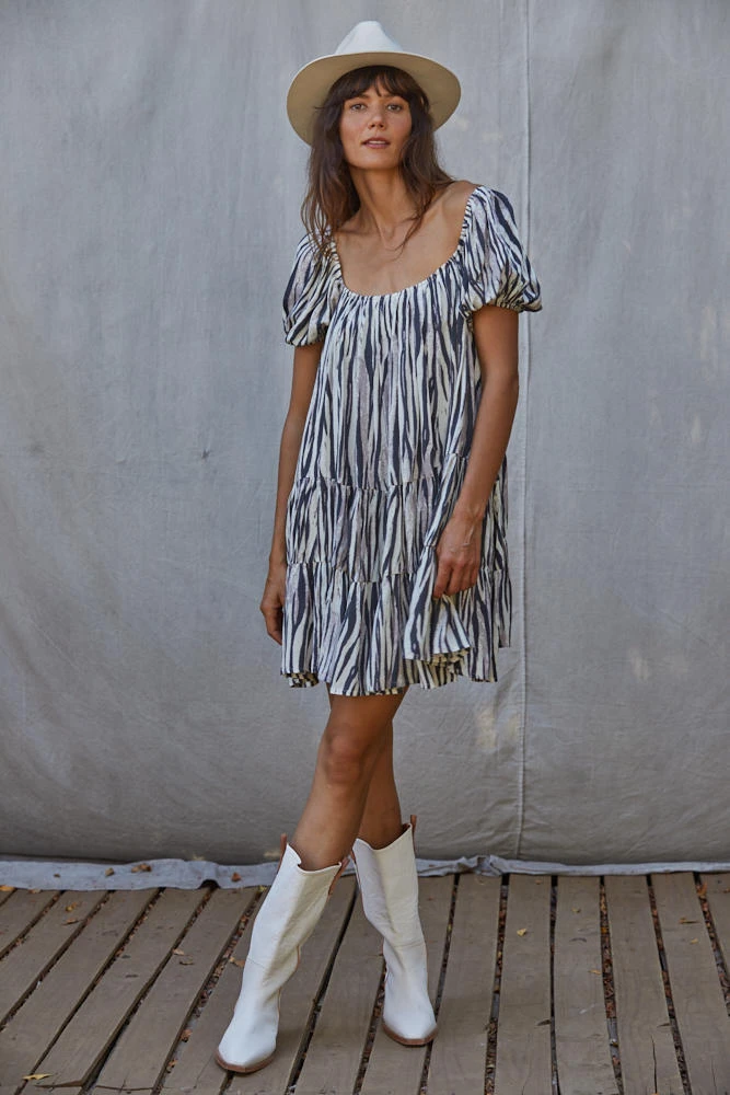 BY TOGETHER PRINT MINI DRESS - Image 4