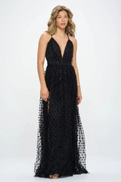 COLLETTA DOT MAXI DRESS