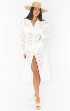 SHOW ME YOUR MUMU DAYTON BUTTON DOWN MIDI DRESS