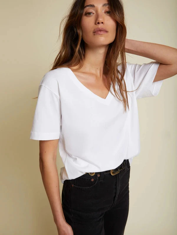 NATION NINA VINTAGE FIT V NECK TOP - Image 3