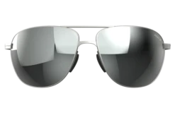BEX NOVA MATTE SILVER AND GRAY SUNGLASSES