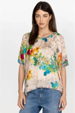 JOHNNY WAS SEQUENCE HALSEY BLOUSE